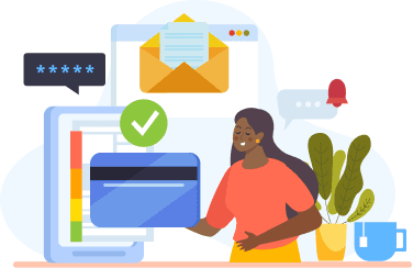 Illustration of a customer service chat interaction